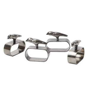 Porte-serviettes en métal meilleur design 100% porte-serviettes en acier inoxydable naturel pour table à manger à la maison anneau de serviette - Product Image 6