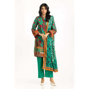 ชุดสูทพิมพ์ลายคัตตาร์ 3 ชิ้นสำหรับผู้หญิง รุ่น IUSTKSD-1186 - Product Image 4