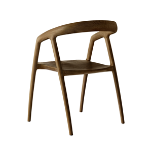 Silla de Comedor Moderna de Madera Maciza, Diseño Minimalista, Respaldo Curvo Ergonómico para Hogar, Restaurante, Cafetería, Hotel - Product Image 4