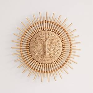 Nouveaux Designs Rotin Fleur Tenture Murale Décor Pour Salon Décor Fabriqué À La Main OEM En Gros Décoration De La Maison du Vietnam - Product Image 3