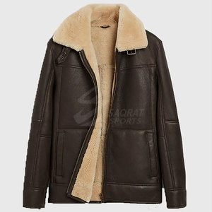 New Fashion <b>Men</b> Winter <b>Jacket</b> Breathable Shearling <b>Leather</b> <b>Jacket</b> Hot Selling <b>Men</b> Clothing Shearling <b>Leather</b> <b>Jacket</b> - Product Image 3