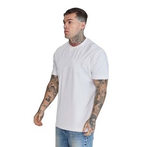 T-shirt blanc à col rond et manches courtes pour homme, coupe classique, couleur unie, décontracté, en jersey de coton, modèle vierge, fabricant - Product Image 1