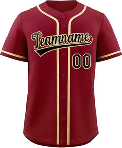 Uniformes de baseball et de softball pour jeunes hommes, maillot de baseball cousu, imprimé par sublimation personnalisé, 100% polyester, évacuation de l'humidité, séchage rapide - Product Image 1