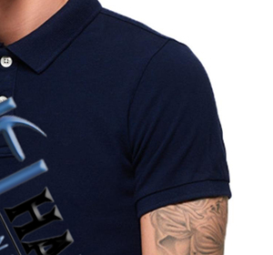 Camiseta de alta calidad para hombre, camisa de tela lisa estampada, diseño de sublimación, logotipo personalizado, informal - Product Image 5