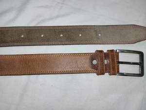 ESPRIT Ceinture classique en cuir véritable de vachette vintage du Pakistan avec boucle à épingle Ceinture de luxe confortable et décontractée, durable et élégante - Product Image 5