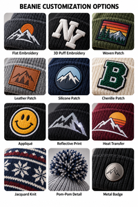Bonnet de Noël LED camouflage personnalisable 2026, pull lumineux tricoté avec pompon, cadeau pour adulte, chapeaux de fête de Noël 100% - Product Image 6