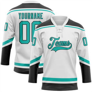 Maillot de hockey sur glace sportif en polyester 100% de haute qualité ODM OEM personnalisable disponible - Product Image 4