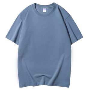 100% t Shirt Coton Lourd 300 Grammes T-shirt Surdimensionné Goutte D'épaule Streetwear Blanc Mock Rib Neck Tshirt - Product Image 6