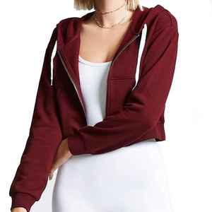 Venta al por mayor de alta calidad personalizado pulóver 100% algodón sudaderas con capucha sudaderas entrenamiento gimnasio mujeres sudaderas con capucha con precio bajo - Product Image 1