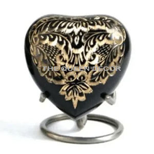 Urne de crémation en métal de style européen moderne de haute qualité souvenir de qualité pour les cendres humaines exportateur indien - Product Image 3