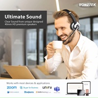 Auriculares Inalámbricos de Oficina de Alta Calidad BT-782, Auriculares Inalámbricos Dobles con Cancelación de Ruido Ai