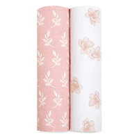 Couverture d'emmaillotage moderne et élégante en mousseline de coton biologique 500TC, douce et unie, pour bébé, personnalisable