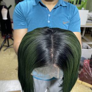 Pelucas de cabello humano de doble estiramiento de cabello vietnamita, peluca de cabello humano de grado 12A con cierre de encaje para mujeres negras - Product Image 1