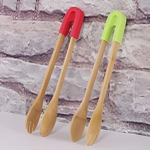 Prix de gros de pinces à salade de mariage en bois argenté brillant de qualité supérieure lot de 2 pour la maison, les hôtels et les restaurants - Product Image 6