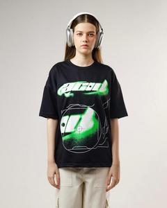 100% coton design personnalisé et logos graphique imprimé goutte épaule 2025 été manches courtes services OEM unisexe t-shirts - Product Image 1