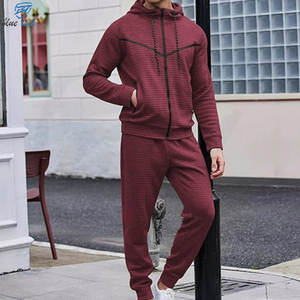 Survêtement à capuche Tech Fleece avec fermeture éclair pour hommes Nouveau design Deux pièces Gym Wear Fitness Training Suit for Summer - Product Image 2