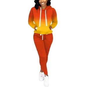 Custom Color Sublimation Printed Winter Hooded Streetwear Solid Eco-Friendly Breathable Lightweight 100% <b>Polyester</b> <b>Tracksuit</b> - Product Image 5