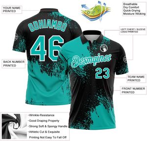 Polos deportivos personalizados OEM impreso o bordado logotipo transpirable tela directa de fábrica pedidos al por mayor - Product Image 3