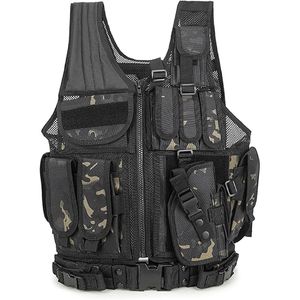 2025 gilet tactique réversible pour hommes de haute qualité avec conception respirante de poche en 5 dimensions pour l'automne hiver en gros - Product Image 1