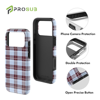 Casing HP Sublimasi Prosub Kosong 2 in 1 TPU PC Berlapis untuk iPhone Seri 17 Produsen Casing HP Cetak Kustom