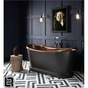 Bañeras de cobre hechas a mano de primera calidad con diseños artísticos únicos perfectos para la decoración de baño moderna y rústica - Product Image 6