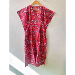 Elegant Handblock <b>Dress</b> for Office Lady Comfortable <b>Loose</b> Silhouette Formal and Casual Style for Professional Use in Winter - Product Image 1