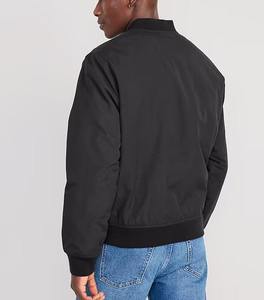 OEM personalizable logotipo bordado chaqueta de bombardero para los hombres de lona ropa de calle soporte colorido parche diseño para estudiantes universitarios - Product Image 6