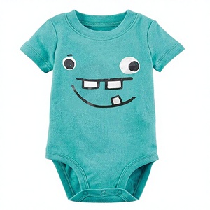 Combinaisons mignonnes pour tout-petits OEM /ODM 100% coton grenouille à impression complète barboteuses pour bébés vêtements pour enfants vente en gros de vêtements Tirupur fabricant direct de l'usine - Product Image 1