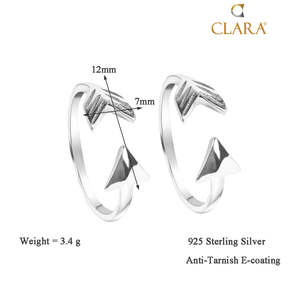 NOVAMART Fine Buy Pure 925 Sterling <b>Silver</b> <b>Toe</b> <b>Rings</b> Online for Women Engagement & Wedding with Diamond Zircon Stone Gold Materi - Product Image 4
