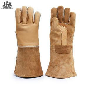 Guantes de Soldadura Deportivos Térmicos de Cuero Vintage Personalizados, Impermeables y Resistentes al Calor - Product Image 1