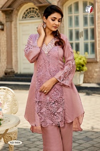 Dernière tendance tenue indienne, ensemble élégant et modeste en lin avec dentelle en coton et miroir, couleurs étonnantes à vendre - Product Image 6