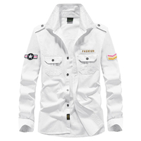 Servicio OEM Completo, Camisas Cargo para Hombre de Nailon Transpirable con Logotipo y Color Personalizados, Certificación CE, Secado Rápido, Resistentes al Viento, con Botones, Ropa de Trabajo Larga
