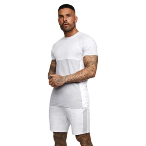 Vêtements pour hommes ensemble short et t-shirt vintage surdimensionné délavé à l'acide chemise en coton imprimée graphique DTG personnalisée vêtements de rue d'été - Product Image 1