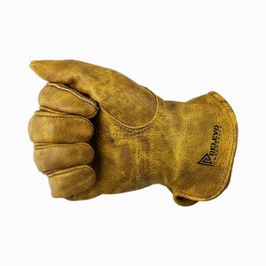 Nouveaux gants de travail en cuir général respirants résistants aux coupures de qualité supérieure avec logo personnalisé en gros pour hommes - Product Image 6