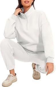 Conjunto Deportivo Informal de Dos Piezas para Mujer, Corte Regular, Secado Rápido, Transpirable, 100% Algodón - Product Image 2