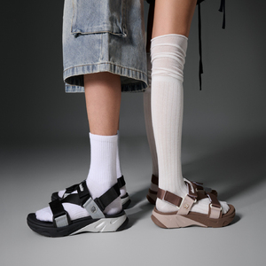 Unisex Brown Cross-Strap Sandals Durable EVA Casual Design Toe Hook Loop Closure Removable Strap Quick-Drying - Product Image 6
