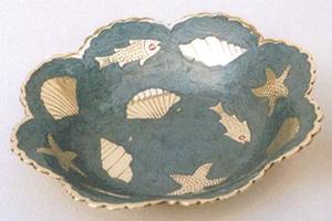 Tazón para Servir Helado con Diseño Impreso, Decoración de Mesa, Tazón para Servir Fruta de Metal Hecho a Mano por Diseñador, Proveedor de la India - Product Image 3