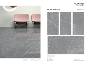 600x1200 Full Body Blanc Brillant Intérieur Appartement Émaillé Poli Porcelaine Marbre Carreaux Muraux - Product Image 3