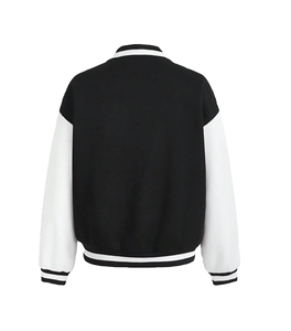 Blouson d'aviateur unisexe pour hommes pour Chicago avec col montant à capuche et fermeture à glissière en toile avec logo sur le devant en tissu pour l'hiver - Product Image 2