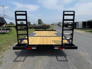 Remorque à plateau plat à double essieu, remorque utilitaire robuste pour la construction, remorque à plateau plat de 20 pieds à vendre - Product Image 5