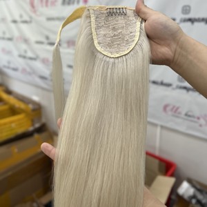 Extensiones de cabello humano Natural recto de hueso vietnamita al por mayor 2025, máquina de colas de caballo suaves y sedosas, trama doble, 100g, varios - Product Image 6