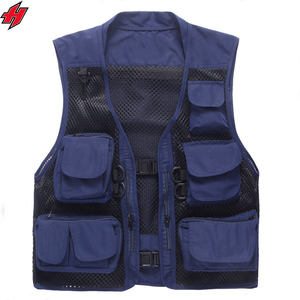 2025 Men's Mesh Fishing <b>Vest</b> Photography Work Multi-Pockets Outdoors Journalist's <b>Vest</b> <b>Slim</b> Fit Mesh Lining - Product Image 1