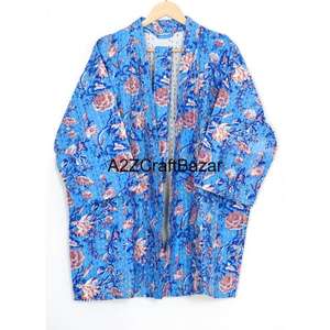 Vestido Casual Ligero, Ecológico, Transpirable, Lavable, 100% Algodón, Cuello en V, Manga Corta, Túnica Midi, Kaftan, Estampado Floral con Borlas - Product Image 5