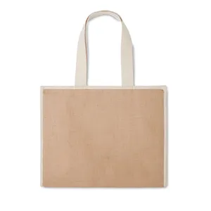 Sacs fourre-tout promotionnels personnalisés en jute Campo De Geli pour le merchandising - Product Image 5