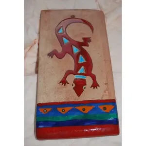 GECKO LIZARD Carrelage mural digital fabriqué à Tecate Mexico 11-3/4 \ "X 5-7/8 \" X 1 \ "6mm d'épaisseur pour l'intérieur du salon - Product Image 1