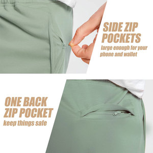 Breathable Quick Dry Regular Fit Men's Sweat Shorts 100% Cotton Solid Comfortable Wholesale - Product Image 3