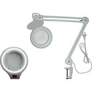 Loupe LED portative 3695b de type pantographe avec lentilles éclairées et fixation par pince, en ABS, aide pour malvoyants - Product Image 1