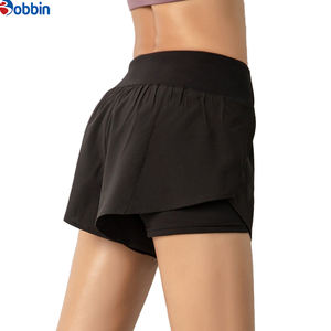 Shorts d'été pour femmes de qualité supérieure BOBBIN INDUSTRIES, double couche, élastique, séchage rapide, respirant, yoga, gym, sport, course à pied, léger - Product Image 5