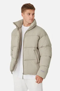 Wholesale AIFRAN SPORTS High Quality Custom Logo Winter <b>Jacket</b> for <b>Men</b> Puffer Bubble Style Hooded Breathable Canvas Pockets OEM - Product Image 3