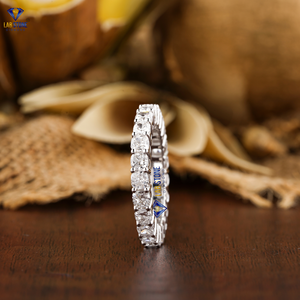 3.45 TDW Bague en diamant taillé sur coussin Labgrown Diamond 18K White Gold Hpht/Cvd Diamond Jewelry - Product Image 2